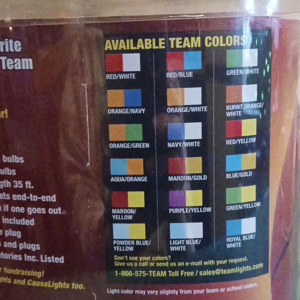 TeamLights , royal blue/white. NIB